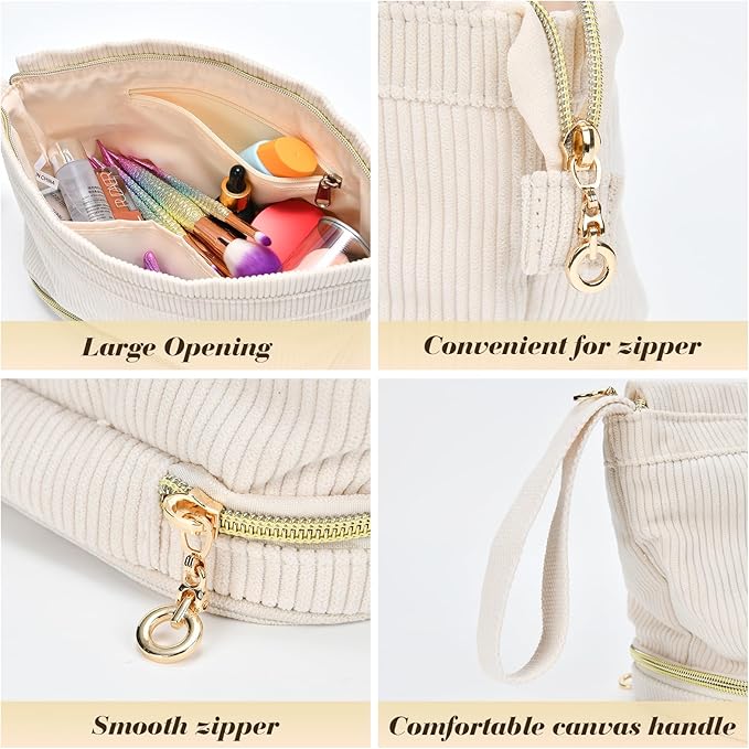 Travel Make up Bag Double Layer Cosmetic Bag Gift for Women Preppy Stuff Bag for Her Mom Girlfriend Wife Teacher 12 13 14 15 16 Years Old Teen Girl Gifts Trendy Bag