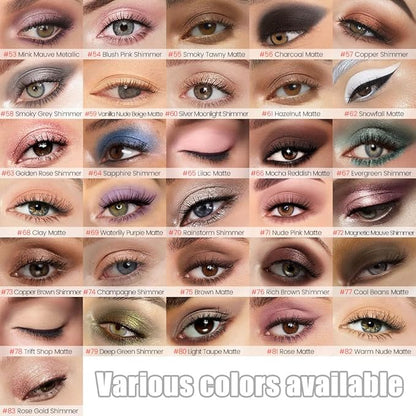 evpct Nude Brown Matte Cream Eye Shadow Sticks Brightener Pencils for Women, Nude Silky Eyeshadow Applicator Stick Pen Waterproof, Blendable Crease-Proof Stick Eyeshadow Matte Eye Makeup 61