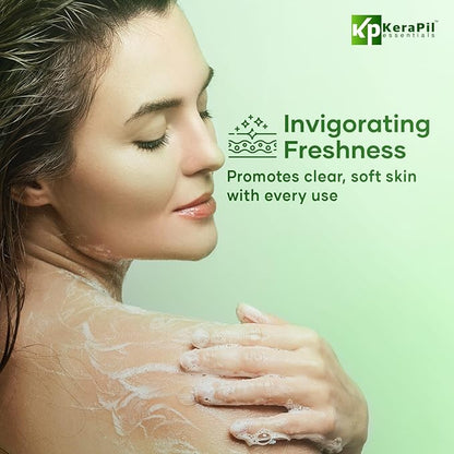 Exfoliating Body Wash with Salicylic Acid - No Dry Out, Gentle Exfoliates Rough and Bumpy Skin, Body Acne Wash, BHA & AHA - Cucumber and Mint Salicylic Acid Body Wash - (16 fl oz)