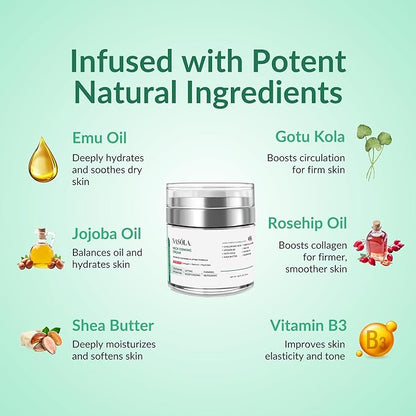 Nasola Neck Firming Cream with Retinol Collagen & Hyaluronic Acid Lifting - Turkey, Saggy Neck Tightener, Skin Tightening Cream, Anti Aging Moisturizer for Décolleté, 1.85 Fl Oz