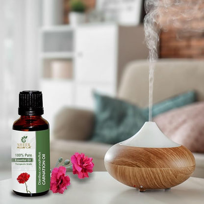 Essential Oils 4oz - 100% Pure and Natural - Therapeutic Grade Oil - Huge 4 Fluid Ounces Bottle with Premium Glass Dropper (Carnation Oil)