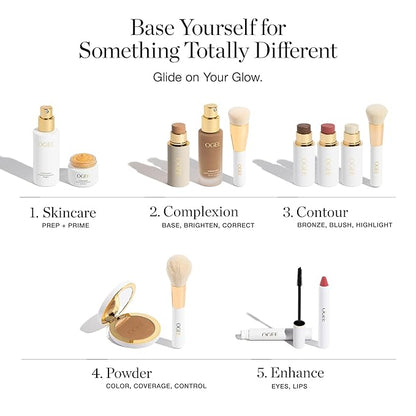 Ogee Complexion Perfecting Liquid Foundation - Lightweight Tinted Moisturizer For Face (Banyan 2.75W - Light Medium, Warm-Peach Undertones) - with Vitamin C & Jojoba Oil - Certified Organic
