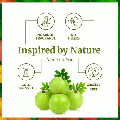 SVA Amla Oil Organic - 16 Fl Oz – 100% Natural Cold Pressed Organic Amla - for Face, Skin Care, Hair Care, Scalp Massage & Body Massage – Carrier Oil