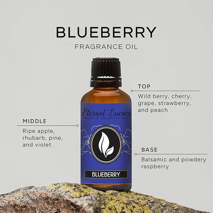 Eternal Essence Oils Blueberry 30ml Premium Fragrance Oil - for Candle, Soap Making, Aromatherapy, Diffusers, Home Care, & Humidifiers