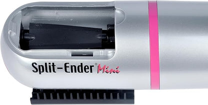 Split-Ender Mini - The Original Cordless Split End Hair Trimmer Automatic 3 AAA Battery Home Care Clipper 2-in-1 for Dry Damaged Splitting Broken Brittle Straight Curly Frizzy Beauty Styling - Pink