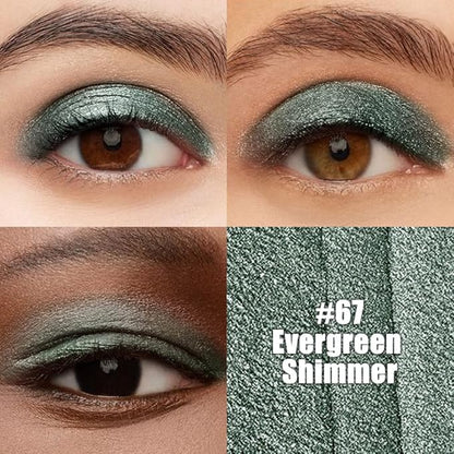 Kaely Cream Eye Shadow Sticks, Evergreen Shimmer Eyeliner Pencil Eyeshadow Palette Makeup, Eye Highlighter Brightener Stick for Older Women Waterproof Pigmented, sombras para ojos, New-67