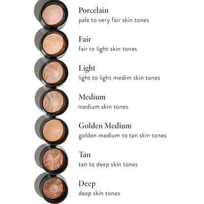 LAURA GELLER NEW YORK Award-Winning Baked Balance-n-Brighten To Go Travel Size Color Correcting Powder Foundation - Tan - Buildable Light to Medium Coverage - Demi-Matte Natural