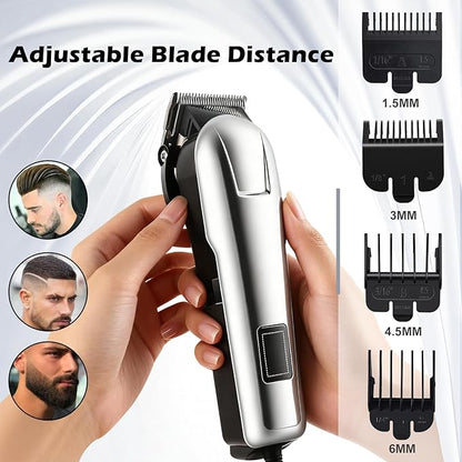 Hair Clippers for Men Cordless Clippers for Hair Cutting Rechargeable Beard Hair Trimmer LED Display Stocking Stuffers for Men