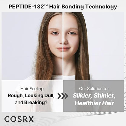 COSRX PEPTIDE 132 Hair Bonding Repair Treatment - Deep Conditioner Hair Mask for Damaged, Dry Hair, Repairs Breakage & Split Ends, For All Hair Types, Stocking Stuffers – 4.05 fl oz