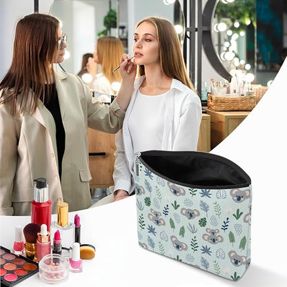 2 PCs Koala Gifts, Cute Koalas Makeup Bag, Koala Stuff Cosmetic Bag Travel Pouch, Animal Lovers Gifts for Women Girls Daughter Best Friend Sisters Niece Friendship Graduation Birthday