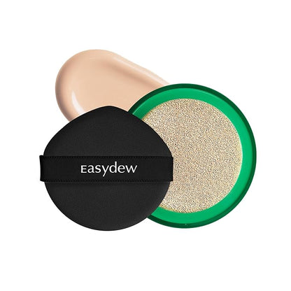 Easydew Mela B Toning Ampoule Cushion Refill - 2-in-1 Korean Skin Care & Face Beauty Makeup - Age-Defying Full Coverage Cushion Foundation with Niacinamide & Hyaluron-Vital C 0.45 oz (#19 Sand)