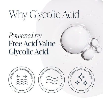 Glytone KP Kit – Exfoliating Body Wash, Glycolic Acid Lotion & Shower Pouf for Keratosis Pilaris – Smooth Rough Bumpy Skin, Fragrance-Free Skincare Routine for Dry Skin & Chicken Skin – Routine Kit