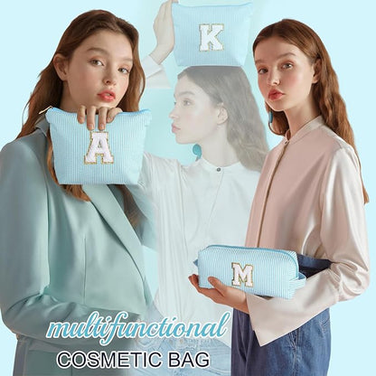 YOOLIFE Birthday Gifts for Women - Birthday Gifts Idea for Her Friends Female Teacher | Personalized Cute Makeup Bag for Women Girlfriend | Cosmetic 2 Pieces Toiletry Makeup Pouch Mothers Day Gifts L