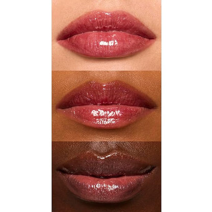 e.l.f. Glow Reviver Lip Oil, Nourishing and Hydrating with High-Shine Glimmer Finish & Sheer Wash Of Color, Minty Scent, Non-Sticky, Vegan & Cruelty-free, Divine Wine