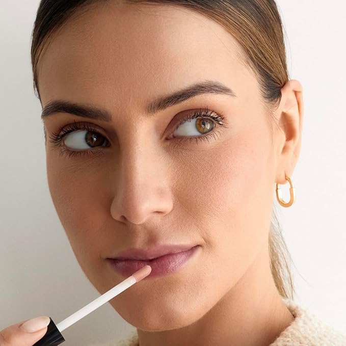 Palladio Lip Gloss, Non-Sticky Lip Gloss, Contains Vitamin E and Aloe, Offers Intense Color and Moisturization, Minimizes Lip Wrinkles, Softens Lips with Beautiful Shiny Finish, Sheer Bronze