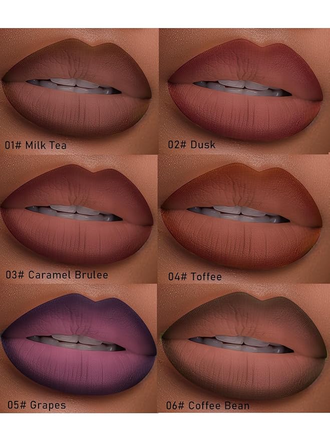 2-in-1 Gradient Lip Liner and Lipstick Lip Combo Set - Achieve Flawless Contour and Gradual Ombre Effect with Easy-to-Use Crayon Form and Cone Tip (04# Toffee, 1 Count (Pack of 1))