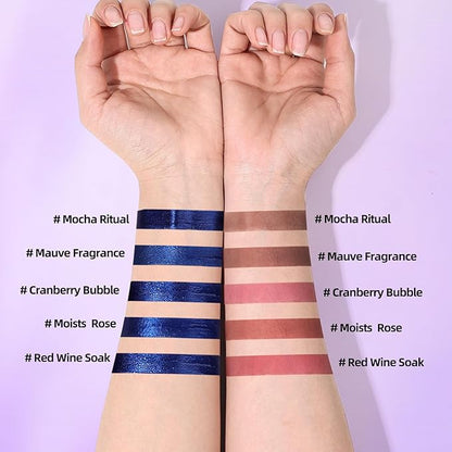 KIMUSE 5 Colors Lip Stain Masque - Long-Lasting Waterproof Lip Tint, Smudge-Proof Matte Lip Stains for All-Day Wear, Transfer-Resistant Lip Makeup