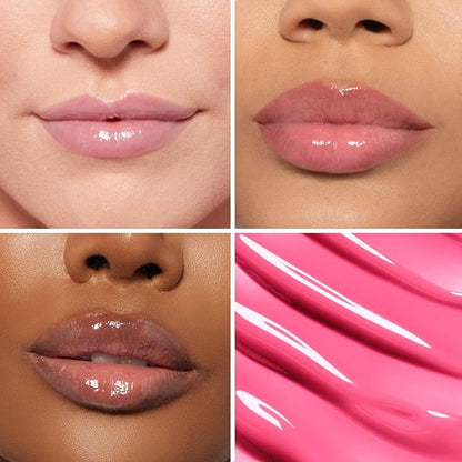OFIR Surreal Shine Plumping Lip Gloss for Women | Clear, Non-Sticky, Hydrating Lip Gloss with Menthol & Vitamin E | High Shine, Vegan, Cruelty-Free | Diva - Bright Pink | 0.15 FL OZ