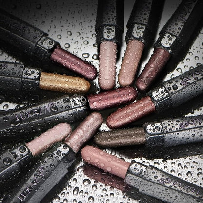 10PCS Eyeshadow Stick,Shimmer And Matte Brown Metallic Cream Eyeshadow Pencil Crayon with Smudge-proof & Waterproof,Eye Brightener Stick, Ideal Gift for Women - Espresso
