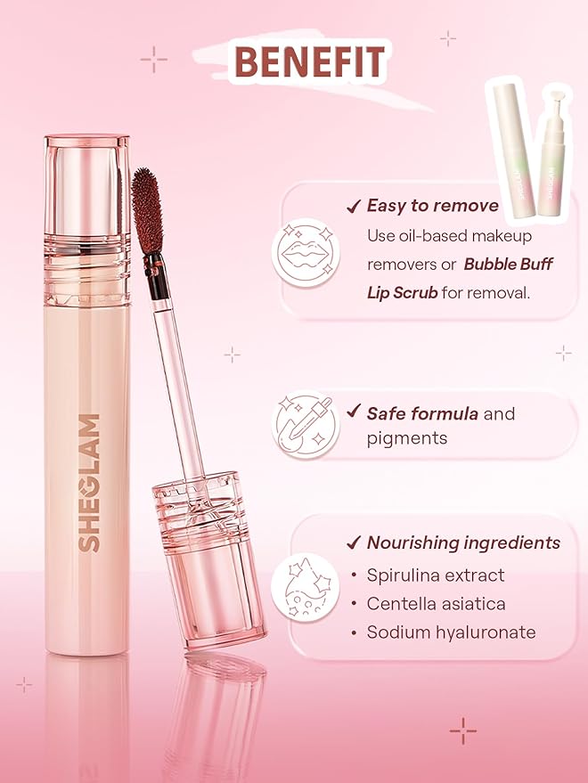 SHEGLAM Fall In Line Peel Off Lip Liner Stain Long Lasting Transfer-proof Nude Lip Tint-Brownie Points