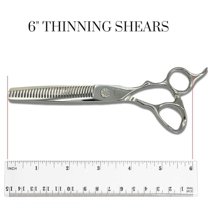 Set of Professional Hair Cutting Scissors in VG-10 Japan Steel - Includes Hair Cutting Scissors, Thinning Shears and Leather Case - Heritage for Pro's (5.5 Inch)