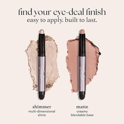 Julep Eyeshadow 101 Cream-to-Powder Waterproof Shadow Stick – Hazelnut Matte – Long-Lasting, Crease-Proof, Neutral Brown Beige Matte Cream Eyeshadow with Built-in Smudger