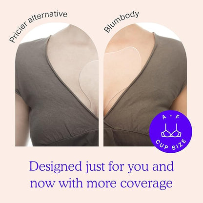 BLUMBODY Chest Wrinkle Pads – Anti-Wrinkle Silicone Patches Skin Firming, Smoothing – Reusable Overnight Chest Pads – Anti-Aging Crepe Erase Pad – Neck, Décolleté (1-Month Supply)