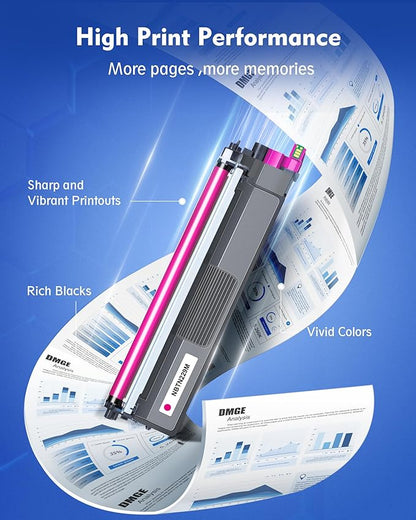 TN229 TN229XL Toner 4 Pack Compatible with Brother MFC-L3780CDW MFC-L3720CDW HL-L3280CDW HL-L3295CDW Printers
