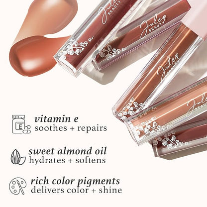 Julep So Plush Plumping Lip Gloss - Keep It Real - High-Shine Hydrating Lightweight Lip Color - Non-Sticky Formula - Vitamin E Soothes and Repairs Lips