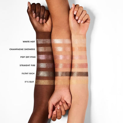 e.l.f. Fine As Fleck Glitter Eyeshadow, Long-Lasting Sheer Eye Makeup With A Shimmer Finish, Soft, Smooth Formula, Vegan & Cruelty-Free, Filthy Rich