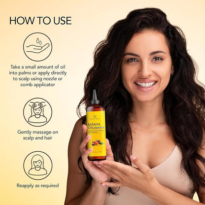 Botanic Hearth Batana Oil for Hair & Scalp – 100% Raw, Pure & Natural from Honduras, Nourishing Hair Growth & Scalp Care Oil – 6.7 fl oz / 198 ml