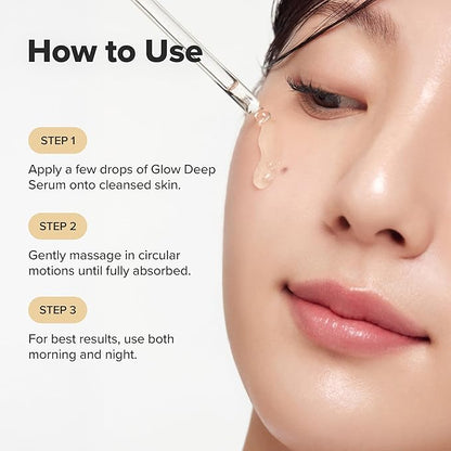 Beauty of Joseon Glow Deep Serum Rice Alpha-Arbutin Moisturizing Uneven Skin Tone Daily Korean Skin Care for Men and Women, 60ml, 2 Fl.Oz