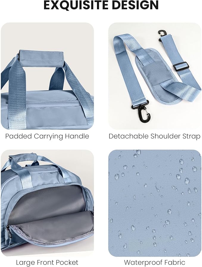 Birthday Gifts for Women, Initial Gym Bags with Shoe Compartment, Dance Bag for Girls, Monogram Kid Overnight Bags, Small Travel Duffle Tote-Engagement Gift (Letter N)
