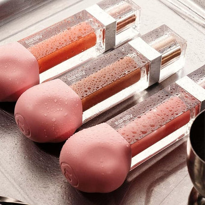 SARELLY, Lip Gloss + Shimmer, Apricot Honey Bourbon & Vermeil 24K, Makeup, Vegan Lip Shine, Sarelly Creative Lab