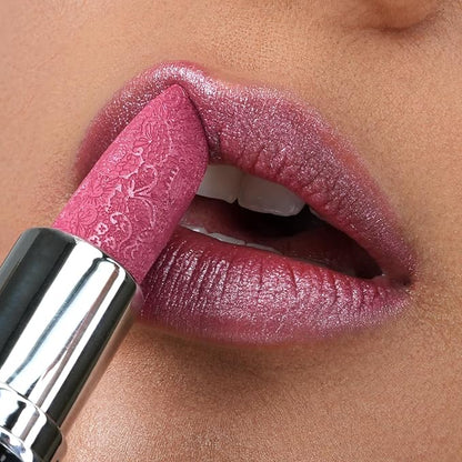 Anglicolor Glitter Pink Lipstick,High Impact Lipcolor,Lightweight Hydrating Formula Smooth and Non-Sticky,Metallic Lipstick For Women,Full-Coverage Lip Color (11 HIP & HIPPIE, 4g)