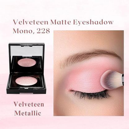 GA-DE Velveteen Metallic Eyeshadow Mono, 223 - Pearl Infused, Shimmer Eye Makeup - Silky-Soft, Densely Pigmented, Seamless Blend - 0.105 oz