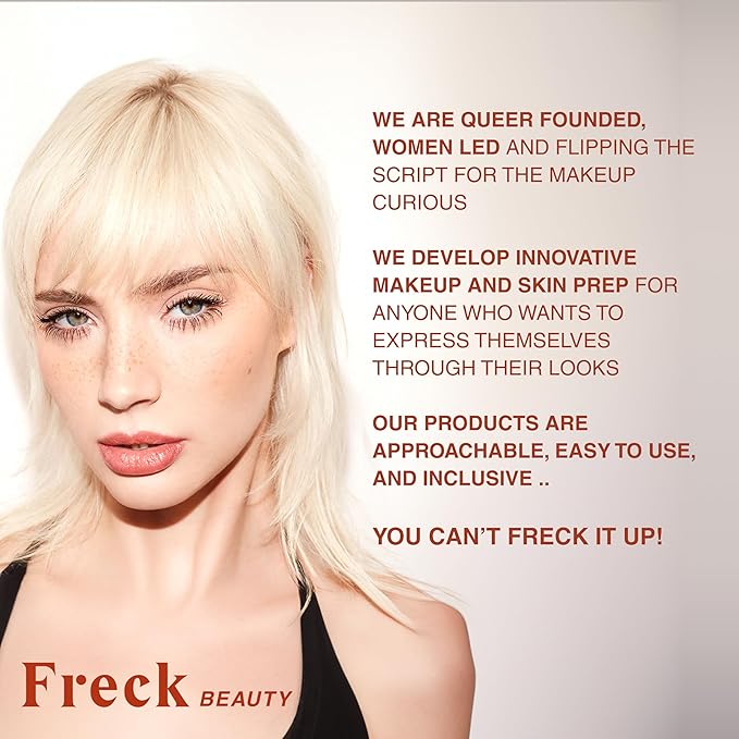 Freck Beauty CHEEKSLIME Lip & Cheek Tint - Liquid Cream Blush, High Impact Pigments, Blends Seamlessly, Dries Down to Natural Flush for All Skin Tones | CUFFED (Soft Pink)