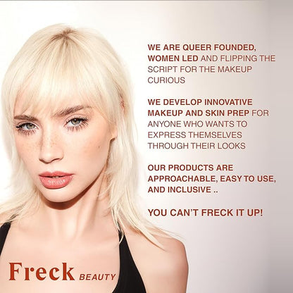 Freck Beauty CHEEKSLIME Lip & Cheek Tint - Liquid Cream Blush, High Impact Pigments, Blends Seamlessly, Dries Down to Natural Flush for All Skin Tones | CUFFED (Soft Pink)