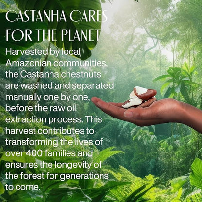 Natura Ekos Brazil Nut (Castanha) Hand Cream Duo – Brazil Nut Hydration Set | 24-Hour Moisture, Vegan Skin Care - 2.6oz + 1.41oz