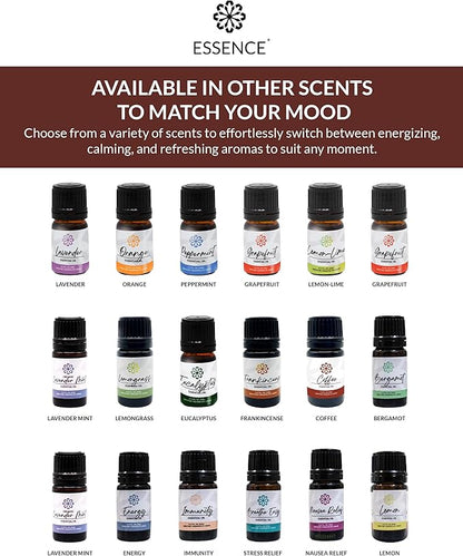 Essence Pearl Travel Case - Wearable Aromatherapy Kit with Nasal Diffuser Rings, Soaking Bay, and 5mL Essential Oil – Portable Wellness Gift Set for On?The?Go Self Care