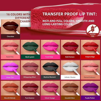 Peach Coral Liquid Lipstick - Long Lasting, Smudge Proof, Transfer Resistant Lip Color, Waterproof, Non-Transfer Formula (Eternal Embrace)
