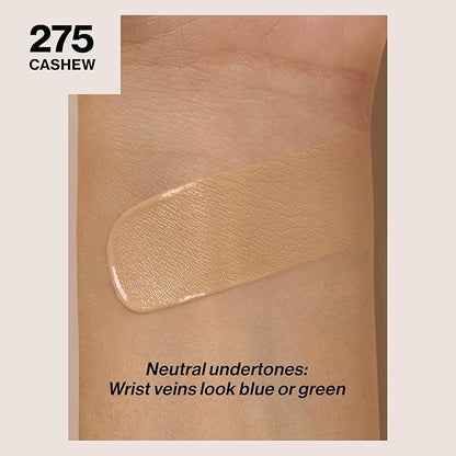 Revlon Liquid Foundation, ColorStay Face Makeup for Combination & Oily Skin, SPF 15, Medium-Full Coverage with Matte Finish, 275 Cashew, 1 Fl Oz