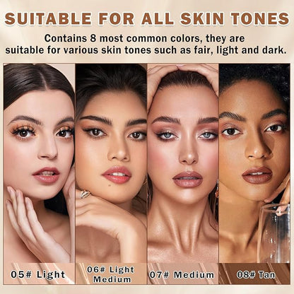 Airbrush Foundation Makeup Spray Full Coverage Foundation for Mature Skin,Long-lasting Airbrush Flawless Setting Spray,Waterproof Foundation for Smooth Radiant Skin (07 Medium)