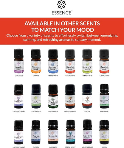 Essence Pearl Travel Case - Wearable Aromatherapy Kit with Nasal Diffuser Rings, Soaking Bay, and 5mL Essential Oil – Portable Wellness Gift Set for On?The?Go Self Care