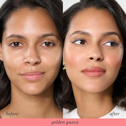 Julep Skip The Brush Cream to Powder Blush Stick - Golden Guava - Blendable and Buildable Color - 2-in-1 Blush and Cheek Makeup Stick