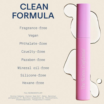 The Skinny Confidential Brow Peptide Eyebrow & Eyelash Styling Serum – Refine Your Brows with All Day Hold - Lightweight & Non-Greasy Brow & Lash Styling Serum