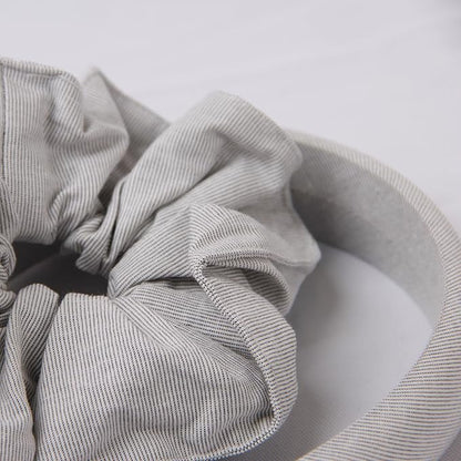 Headband and Scrunchie Set for Women 2Pack Hair Ties for Girls Elastics Bands Ponytail Holder Hair Accessories Beige