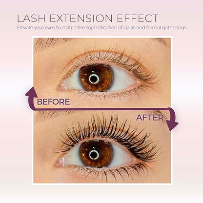 Blinc Lash Extension Tubing Mascara – Striking Length & Definition, Curling, Longwear, Smudge & Flake Proof, Nourishing, Sensitive Eyes Safe, Washable, Vegan