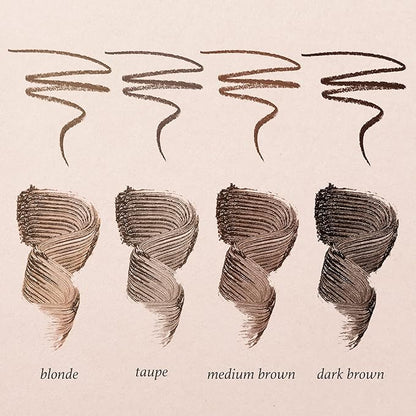 Julep Brow 101 Sculpting Pencil & Tinted Brow Gel Set - Dual-Ended Eyebrow Tool with Brush and Precision Tip - Long-Lasting, Waterproof Formula for Perfectly Defined and Tinted Brows -Taupe