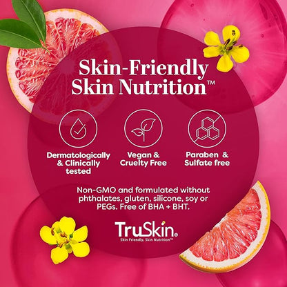 TruSkin Vitamin C Super Serum - Niacinamide, Retinol, Hyaluronic Acid & Squalane - All-in-One Anti Aging Serum for Face – Improve Appearance of Dark Spots, Firmness for Brighter Looking Skin, 2 Fl Oz